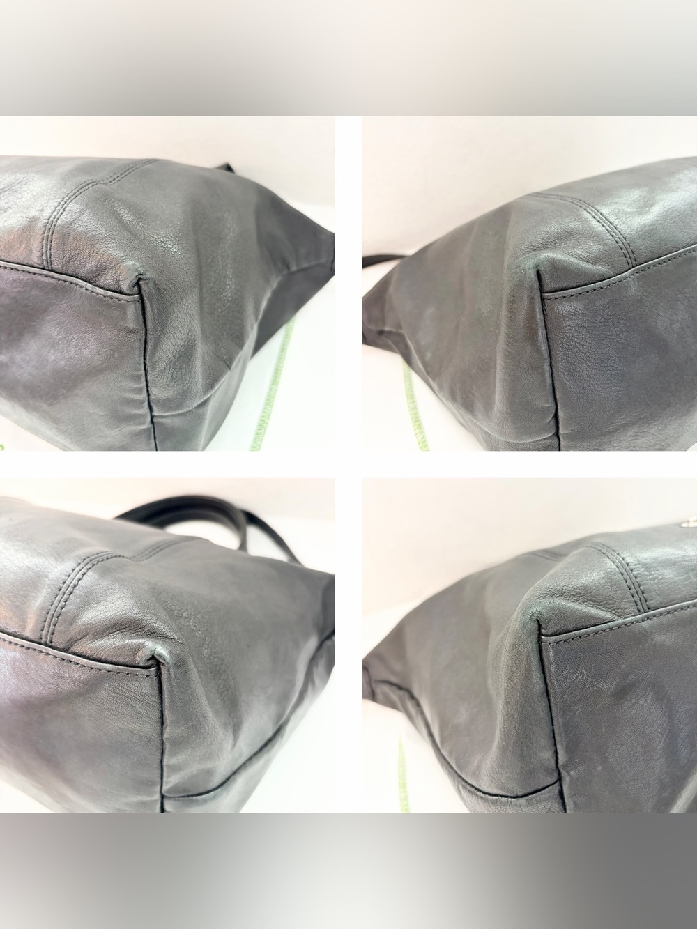 ❤️SOLD❤️ Longchamp Le Pliage Cuir Medium Black Leather Top Handle Crossbody Bag - Picture 5 of 16